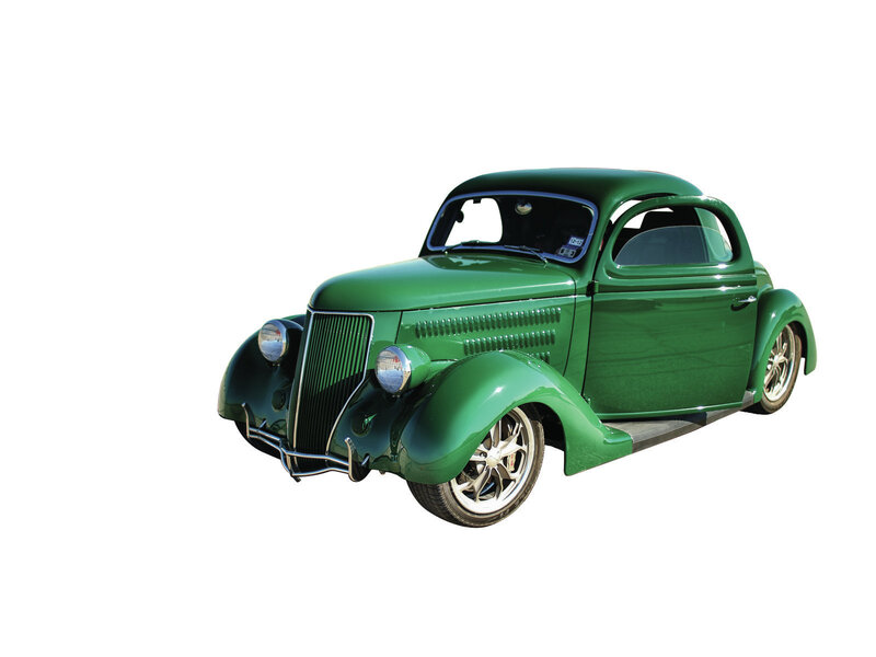 Green Vintage Car — Neutral, Photograph, Wheel