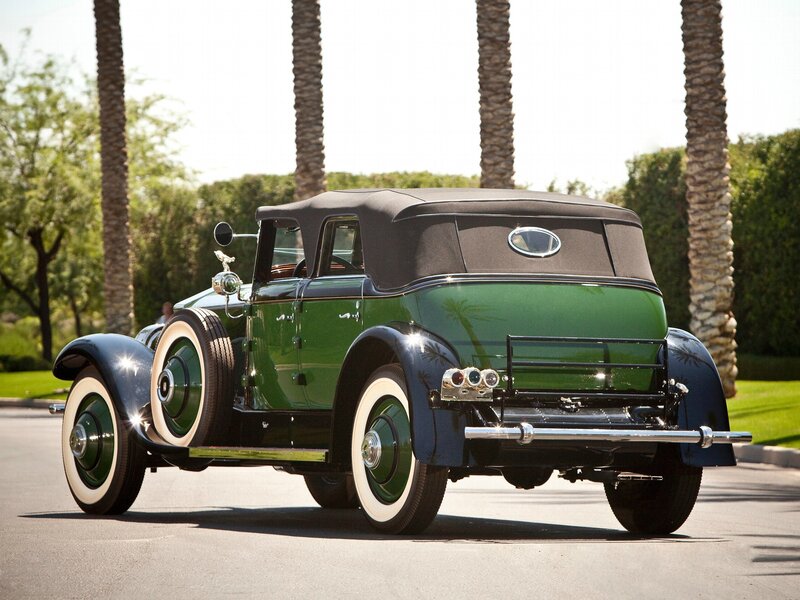 Green Vintage Car — Serene, Afternoon, Photograph, Palm Trees, Grass, Road