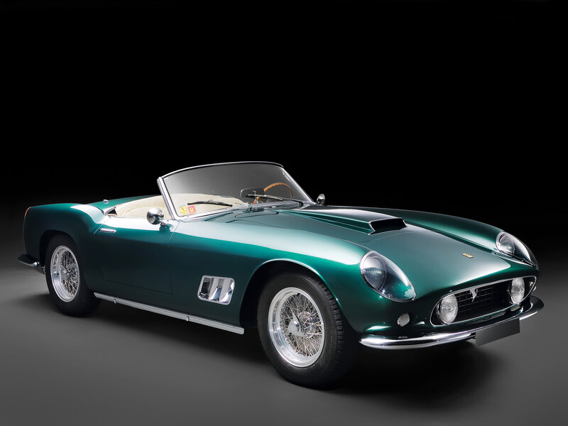 Green Vintage Convertible — Dramatic