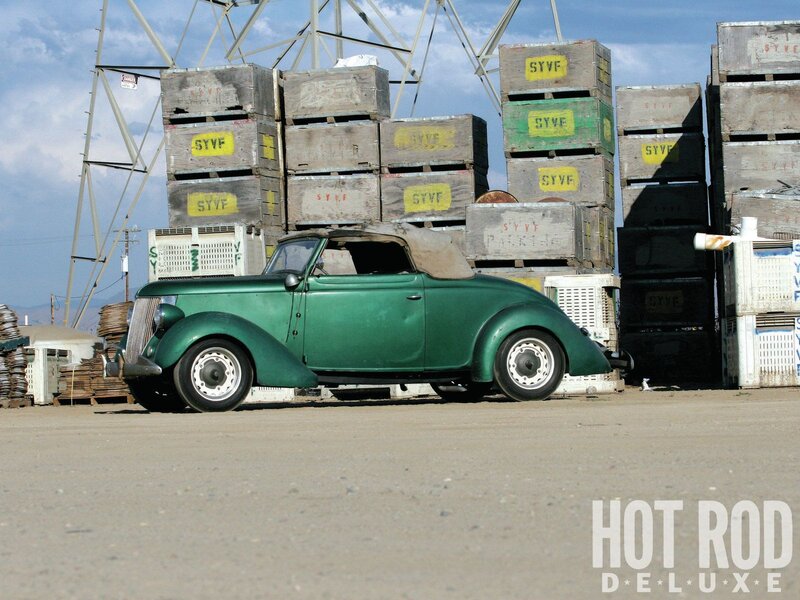 Green Vintage Convertible — Industrial