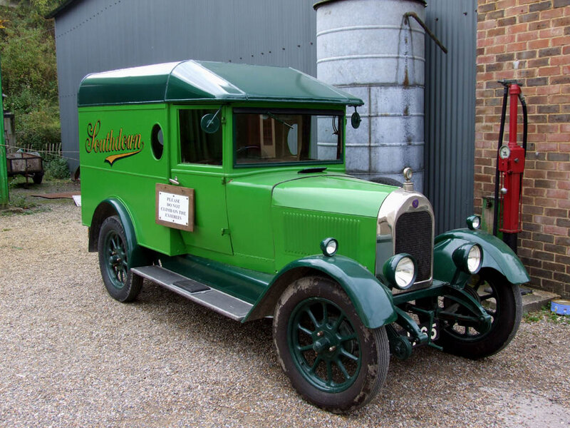 Green Vintage Delivery Van