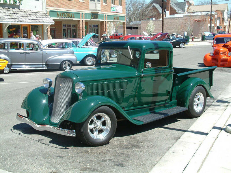 Green Vintage Pickup Truck — Nostalgic
