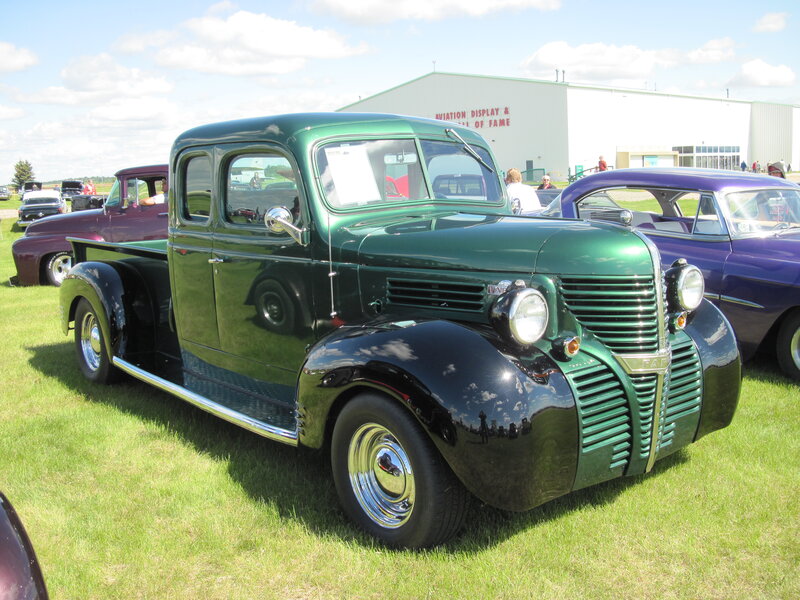 Green Vintage Pickup Truck — Outdoor, Afternoon, Photograph, Classic Car