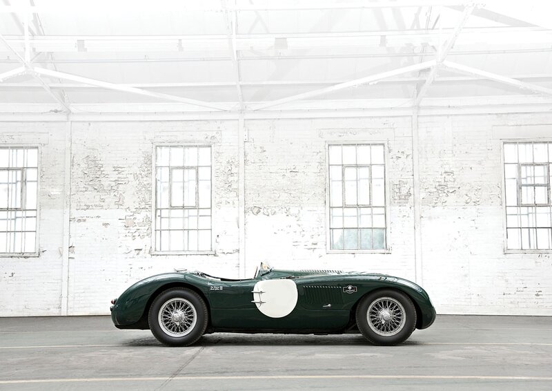Green vintage race car