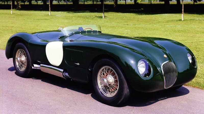 Green Vintage Race Car — Serene, Afternoon, Photograph, Grass, Trees