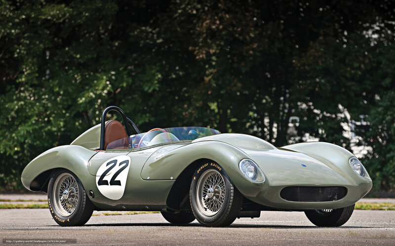 Green vintage race car