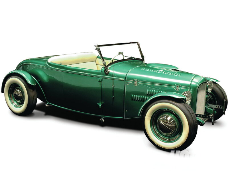 Green Vintage Roadster — Classic