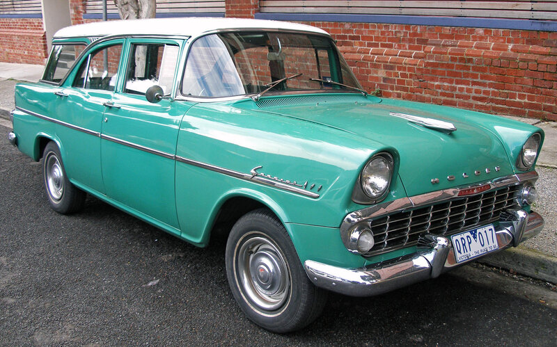 Green Vintage Station Wagon — Teal, Calm