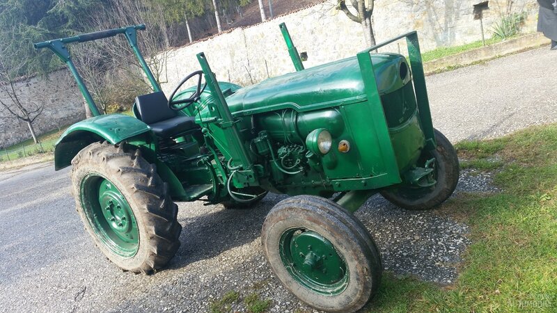 Green Vintage Tractor