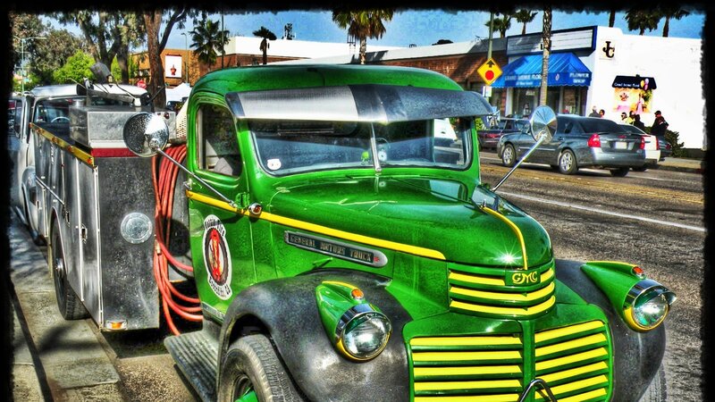 Green Vintage Truck — Bright