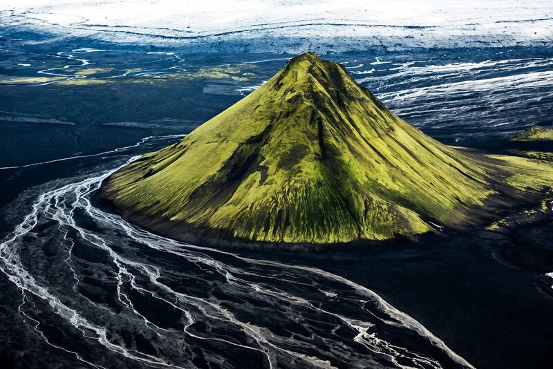 Green Volcanic Cone
