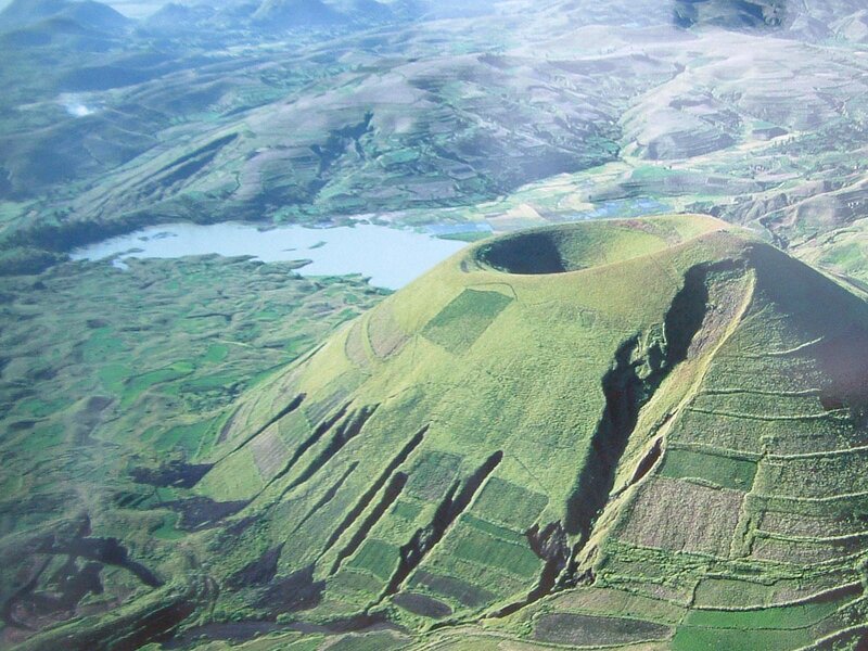 Green Volcanic Crater