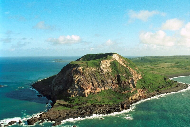 Green Volcanic Island