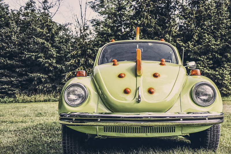 Green Volkswagen Beetle — Serene