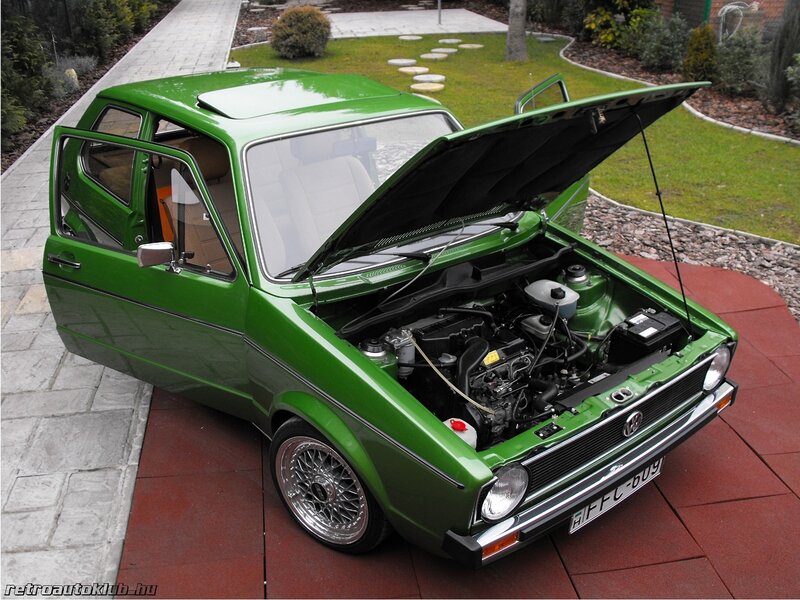 Green Volkswagen Golf