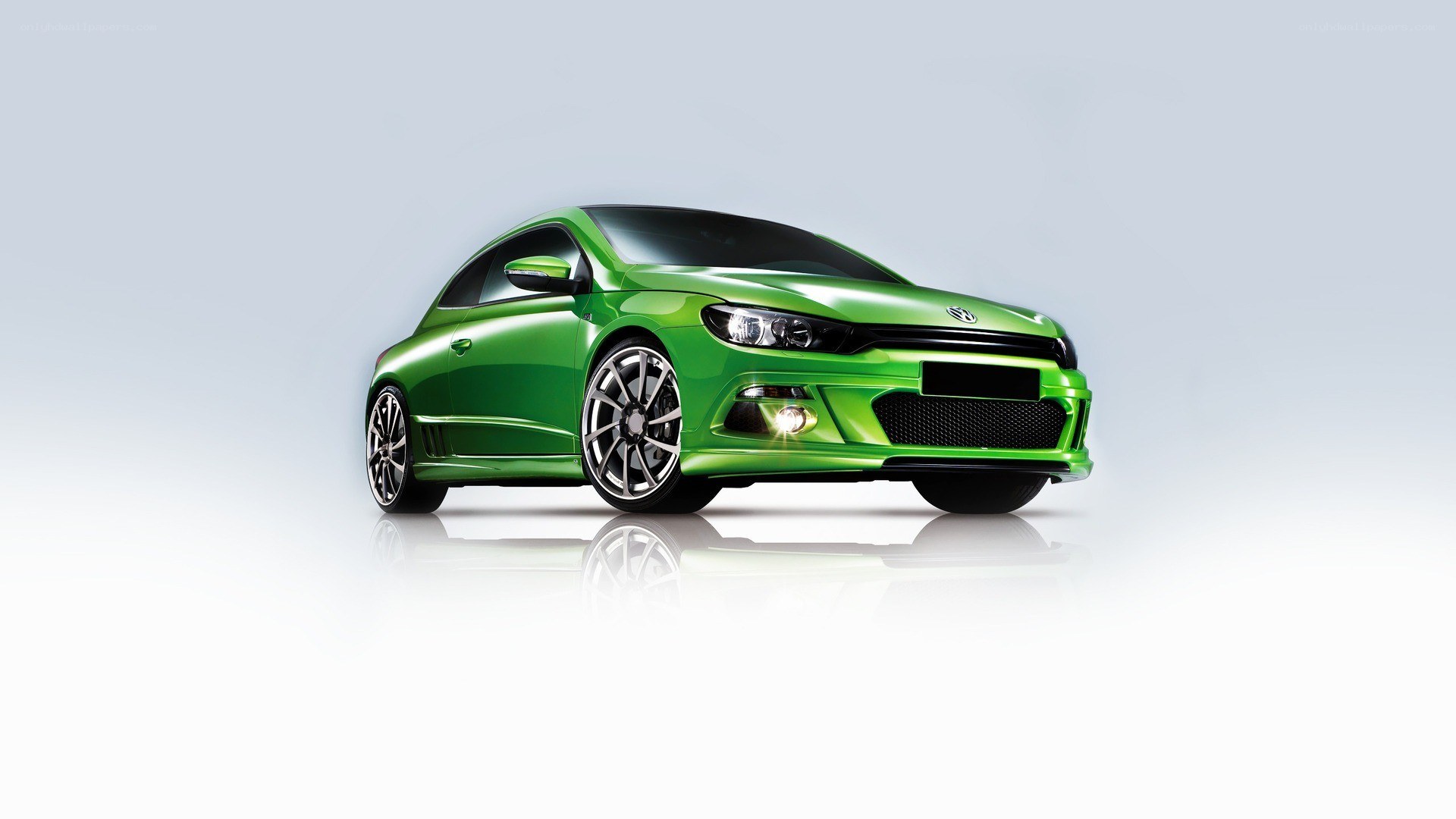 Green Volkswagen Scirocco