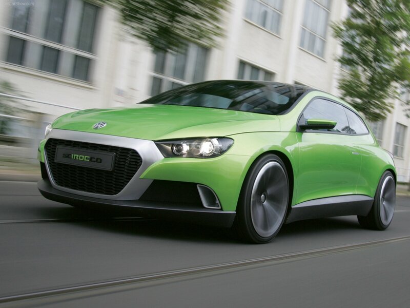 green volkswagen scirocco concept