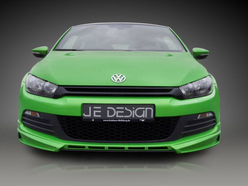 Green Volkswagen Scirocco — Dramatic, Photograph