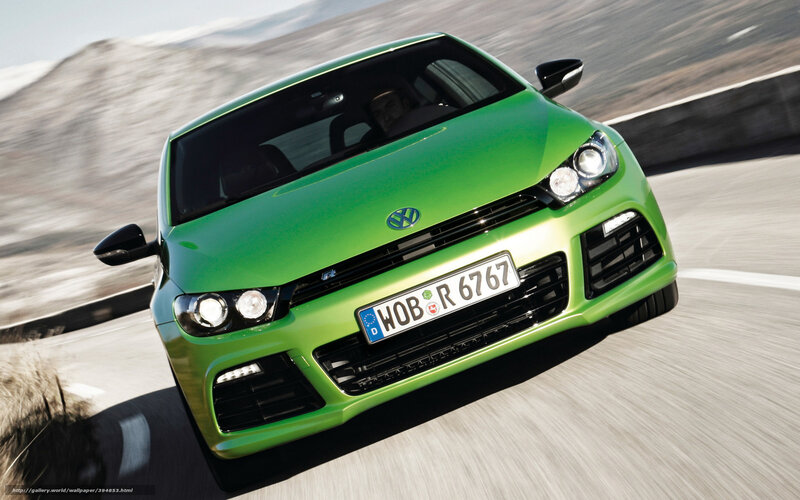 Green Volkswagen Scirocco — Dynamic, Afternoon, Photograph