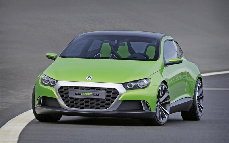 Green Volkswagen Scirocco — Lime Green
