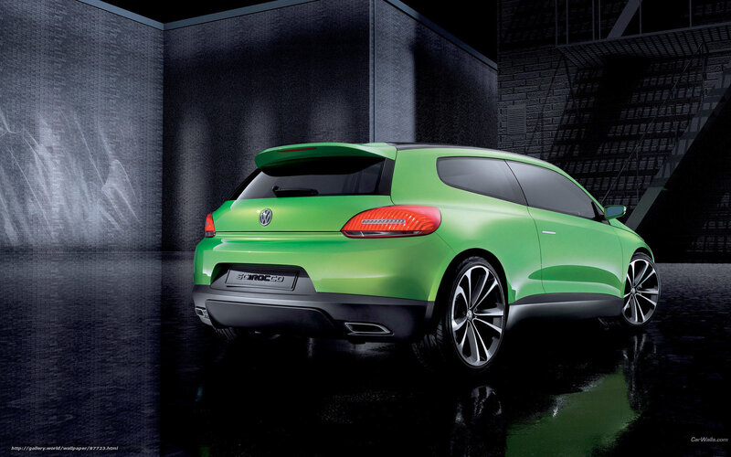 Green Volkswagen Scirocco