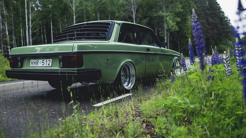 Green Volvo Car — Serene
