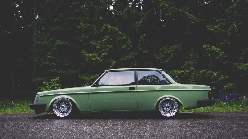 Green Volvo Sedan