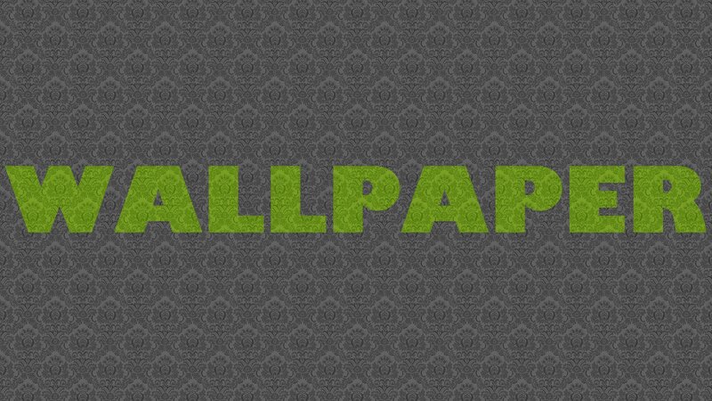 green wallpaper text