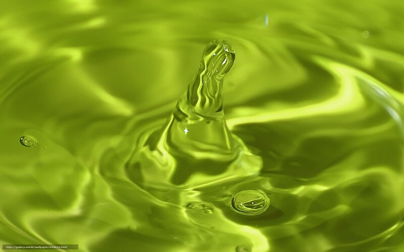 green water droplet impact