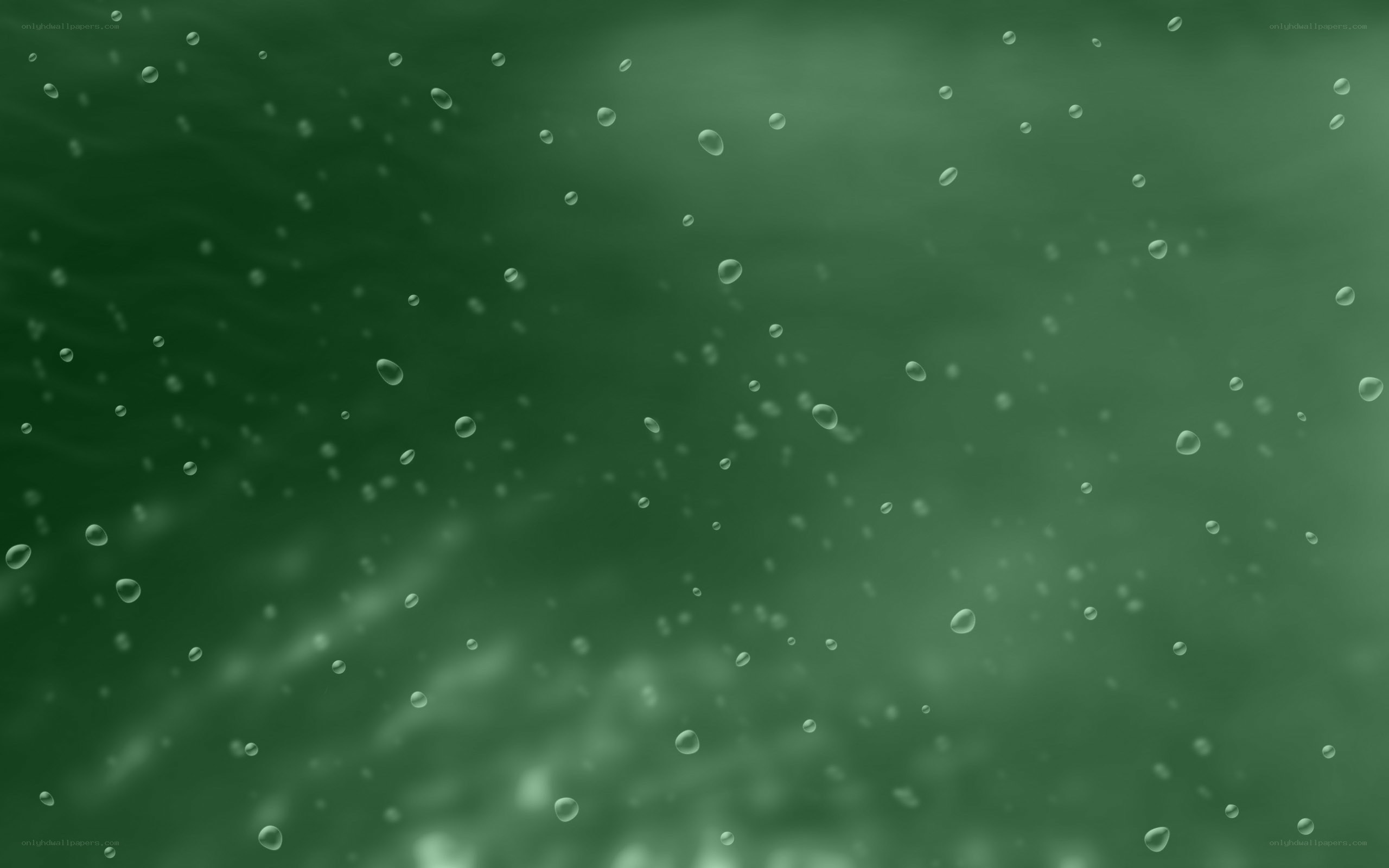 green water droplets background