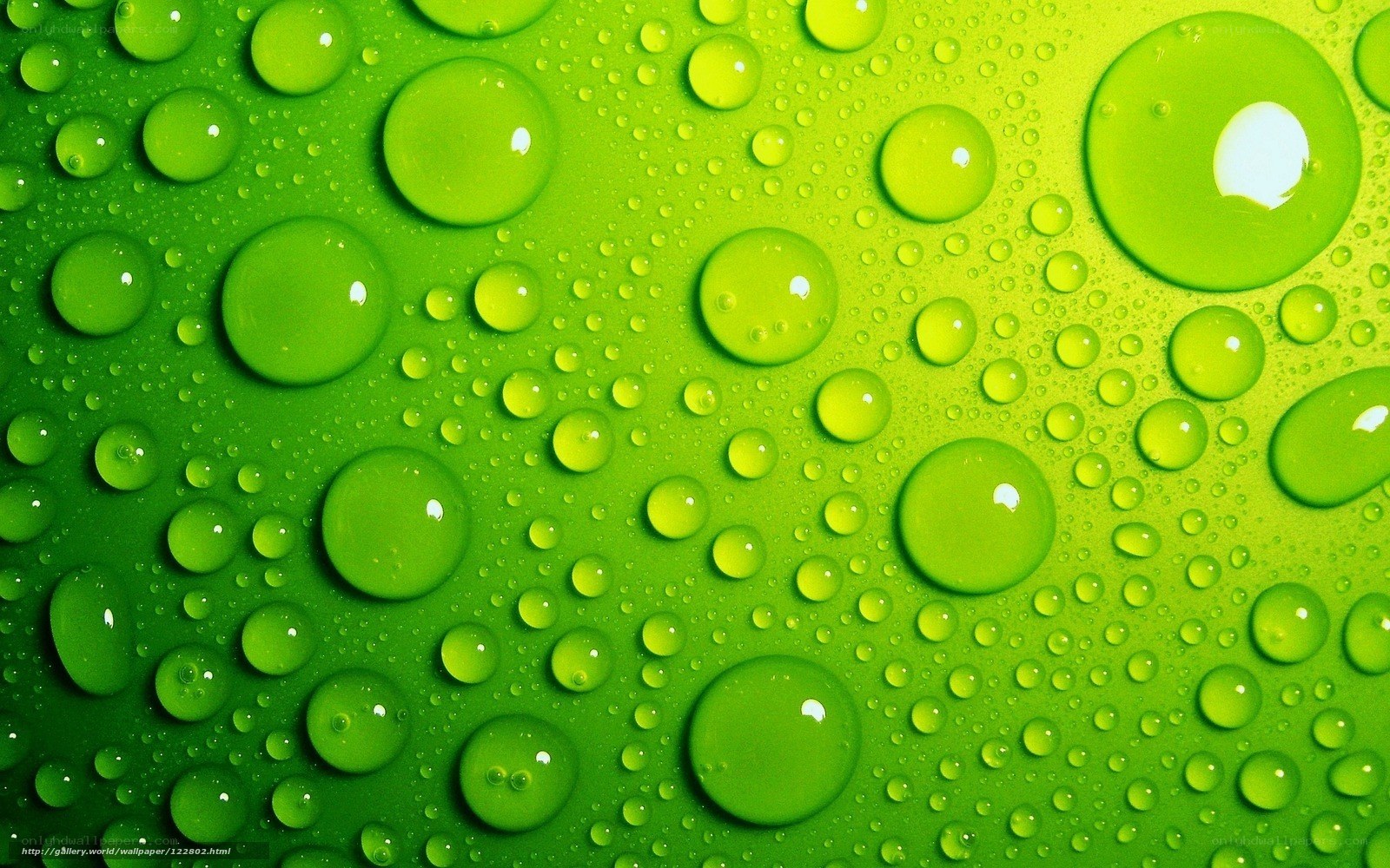 green water droplets