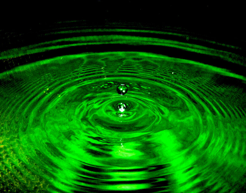green water ripple effect