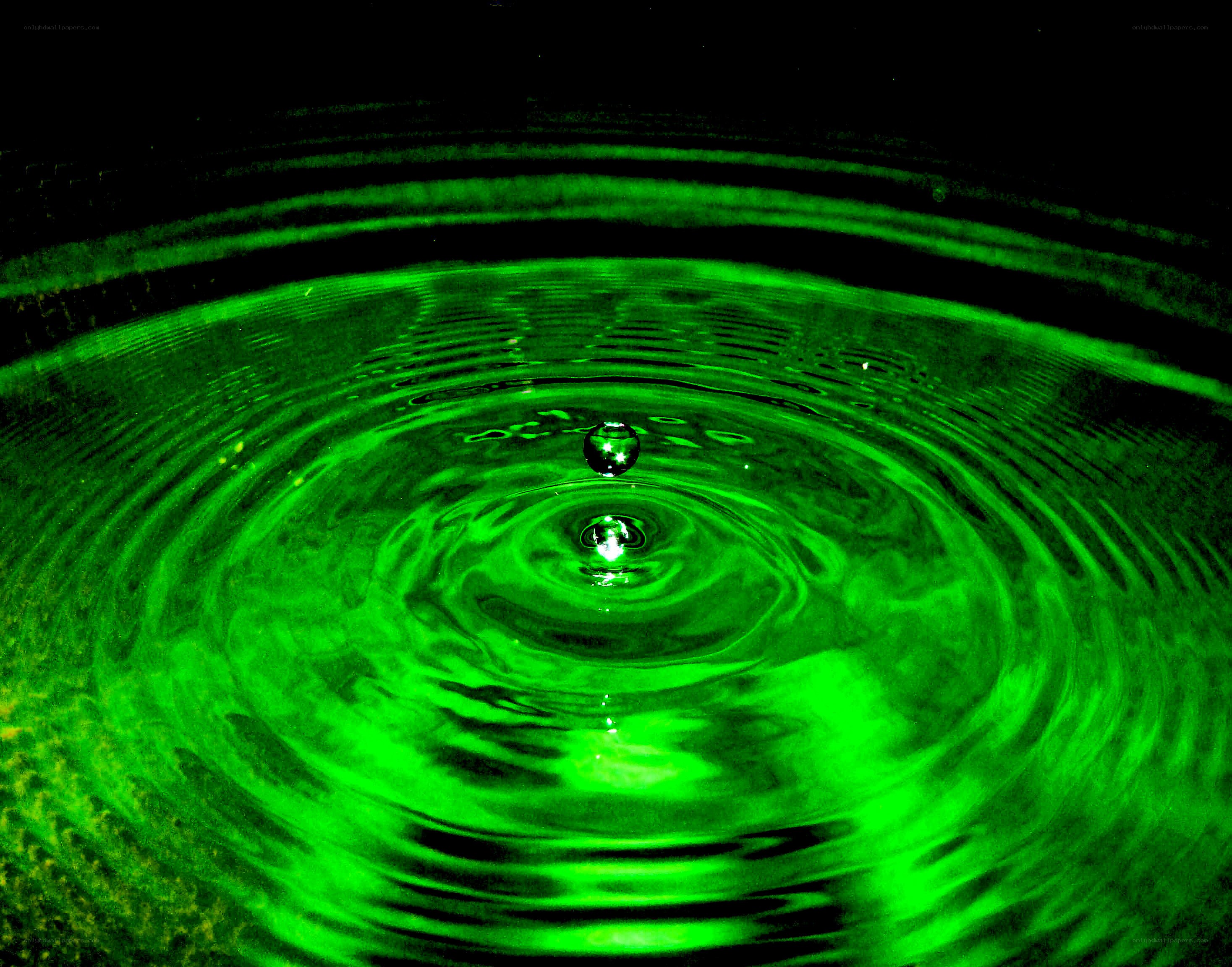 green water ripple effect