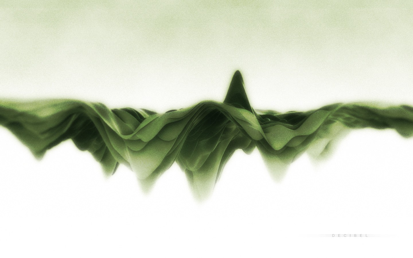 Green Wave Abstract Art