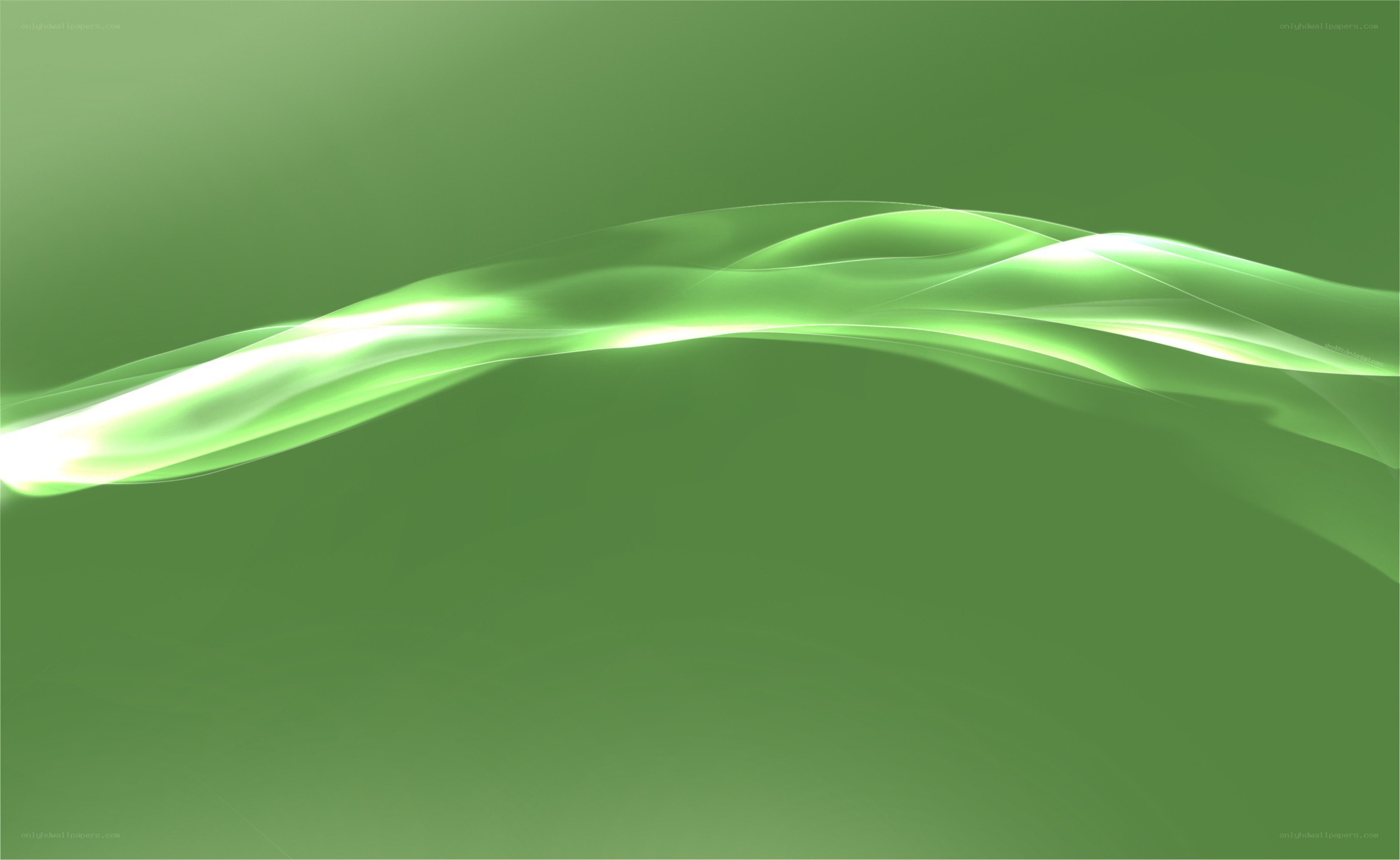 green wave abstract background