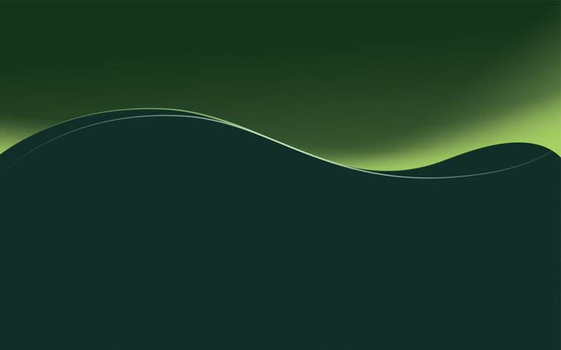 green wave abstract background