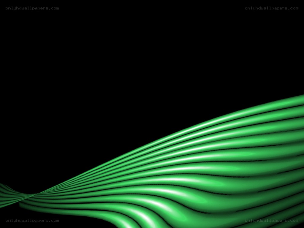 green wave abstract design