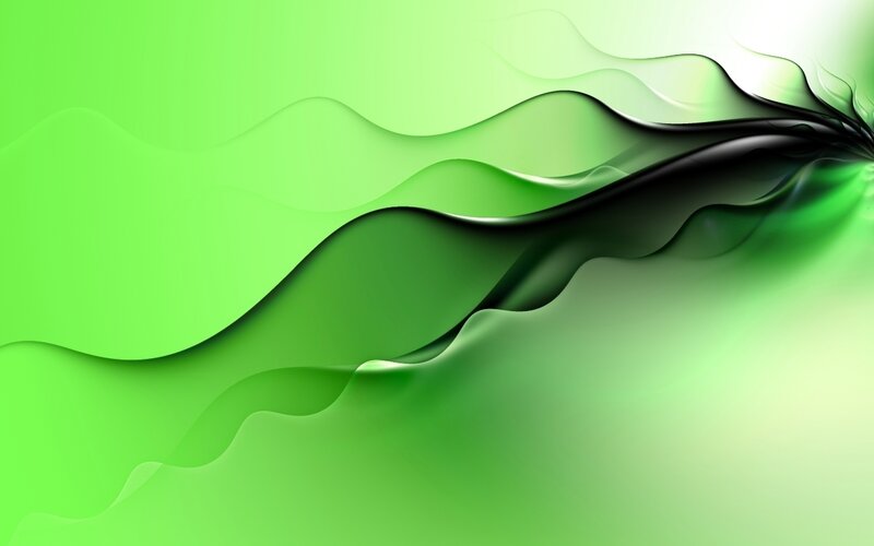 Green wave abstract design