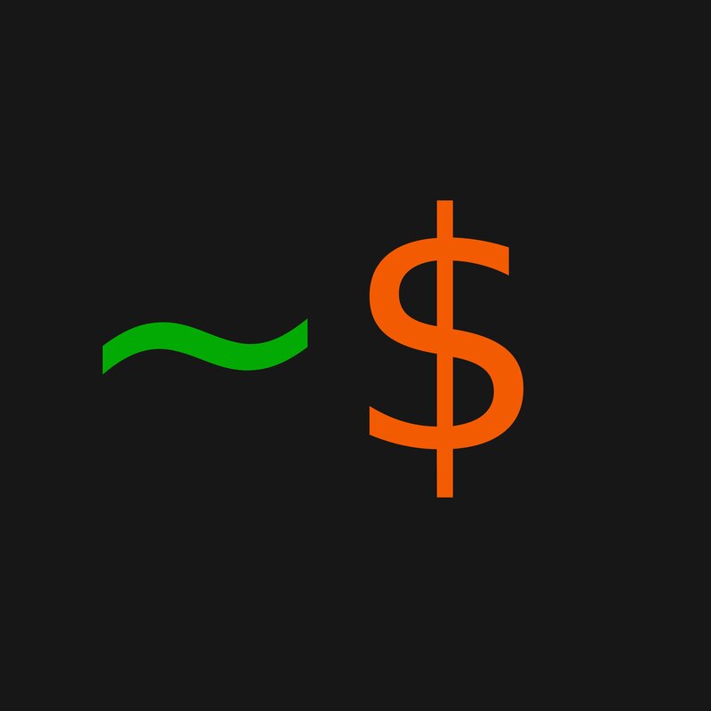 Green Wave and Dollar Sign