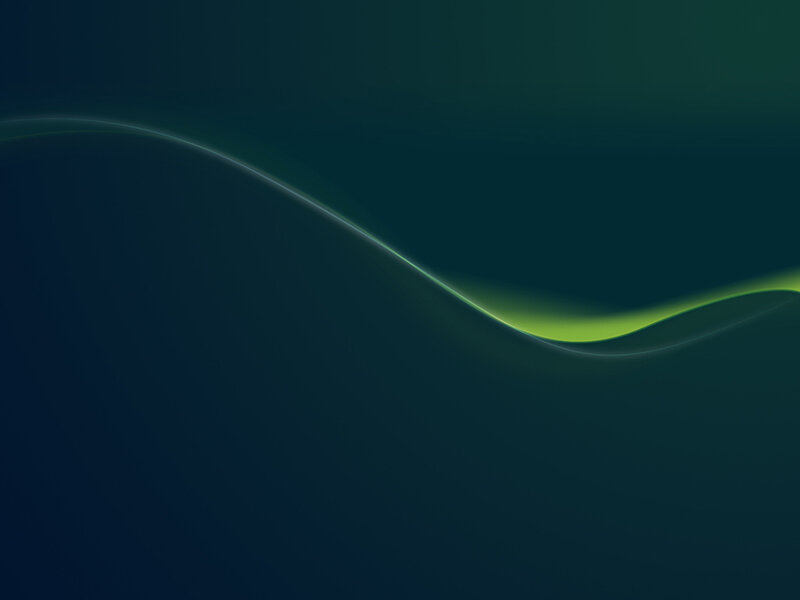 green wave on dark background
