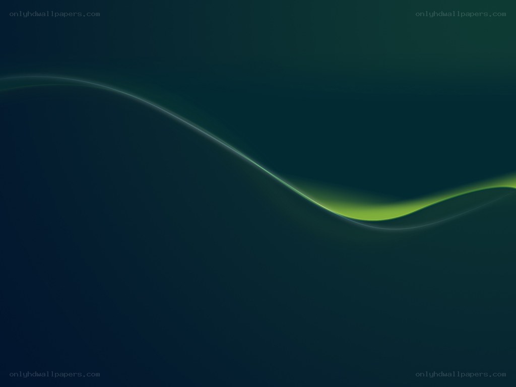 green wave on dark background