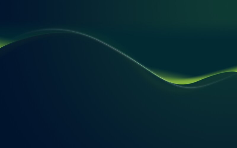 Green Wave on Dark Background — Dark Blue