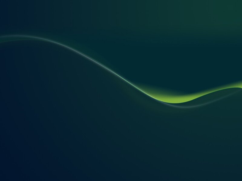 Green Wave on Dark Background — Dark Green