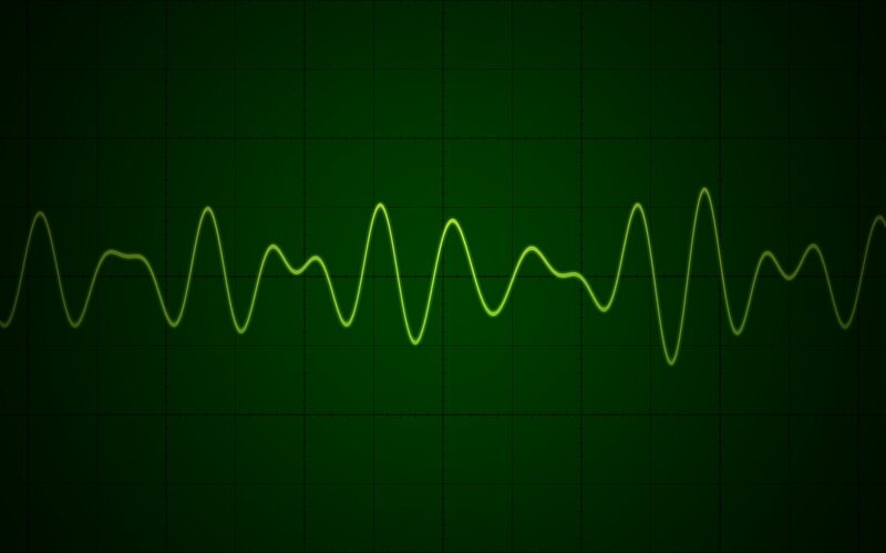 green waveform on grid
