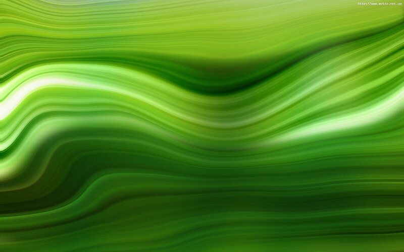Green Wavy Lines — Calm, Abstract