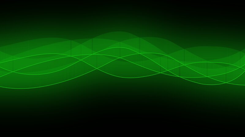 Green Wavy Lines — Calm