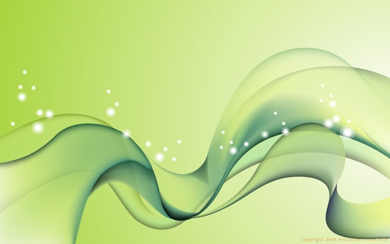 Green Wavy Lines — Dots