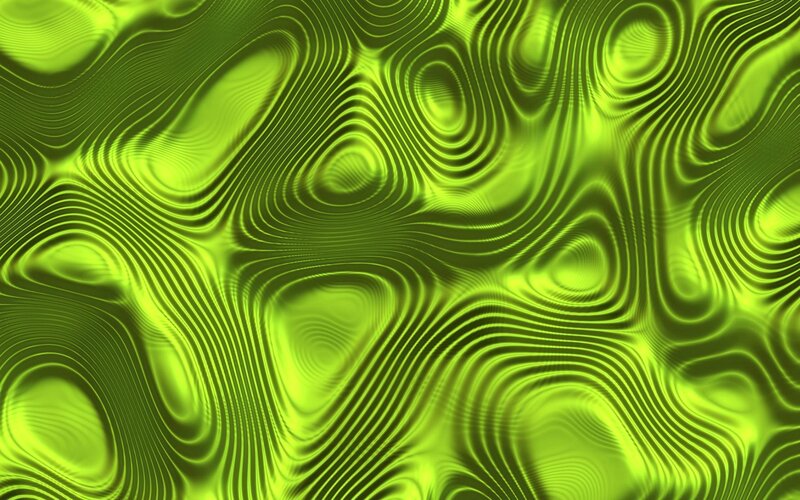 Green Wavy Pattern — Hypnotic