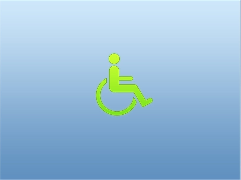 Green Wheelchair Symbol