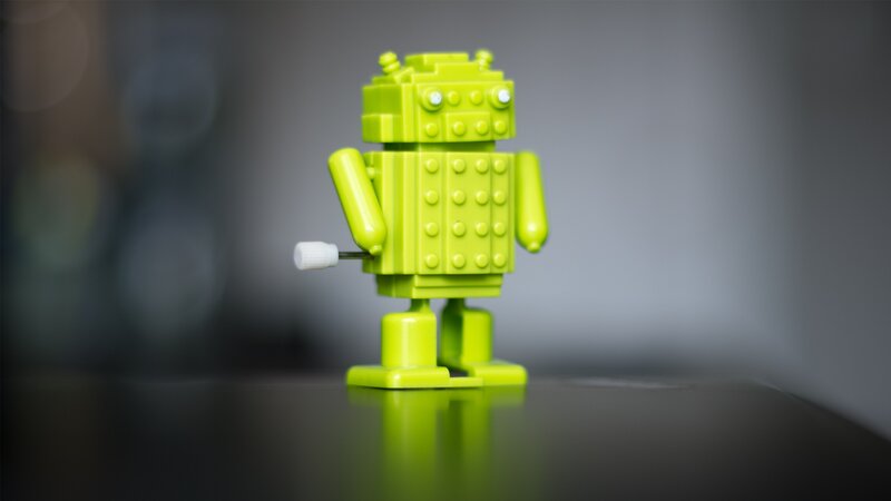 Green Wind-up Robot